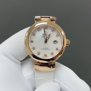 Omega Ladymatic Super Clone Watch with Cash on Delivery Service 1123207342 - front view | De Ville Ladymatic